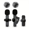 2-in-1 Wireless Lavalier Mic Kit — Plug & Play for iPhone & Android | Crystal Clear Audio for TikTok, YouTube & Reels