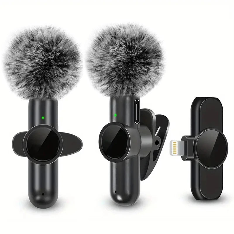 2-in-1 Wireless Lavalier Mic Kit — Plug & Play for iPhone & Android | Crystal Clear Audio for TikTok, YouTube & Reels